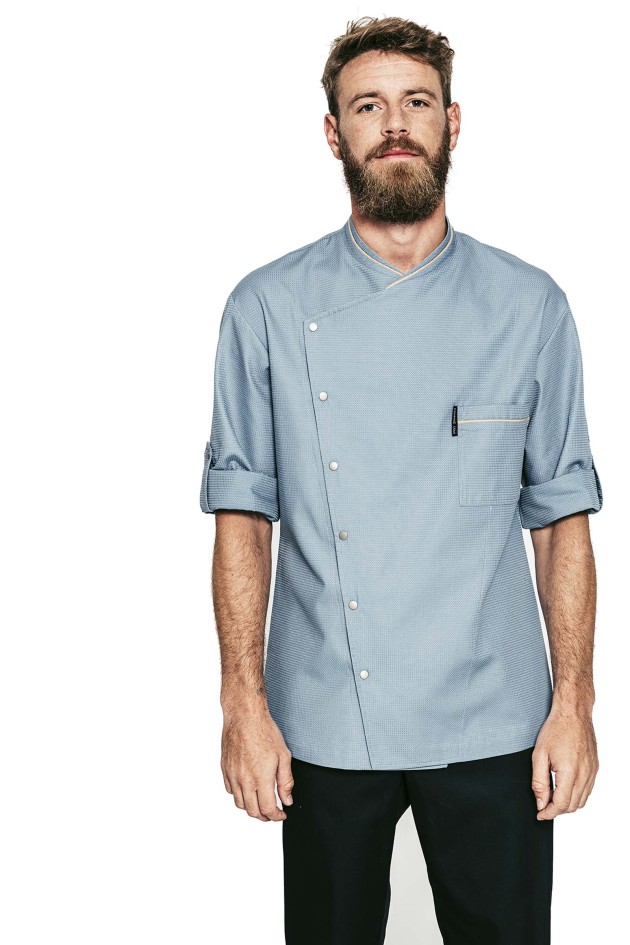 Veste de cuisine bleue homme - Chicago - Bragard